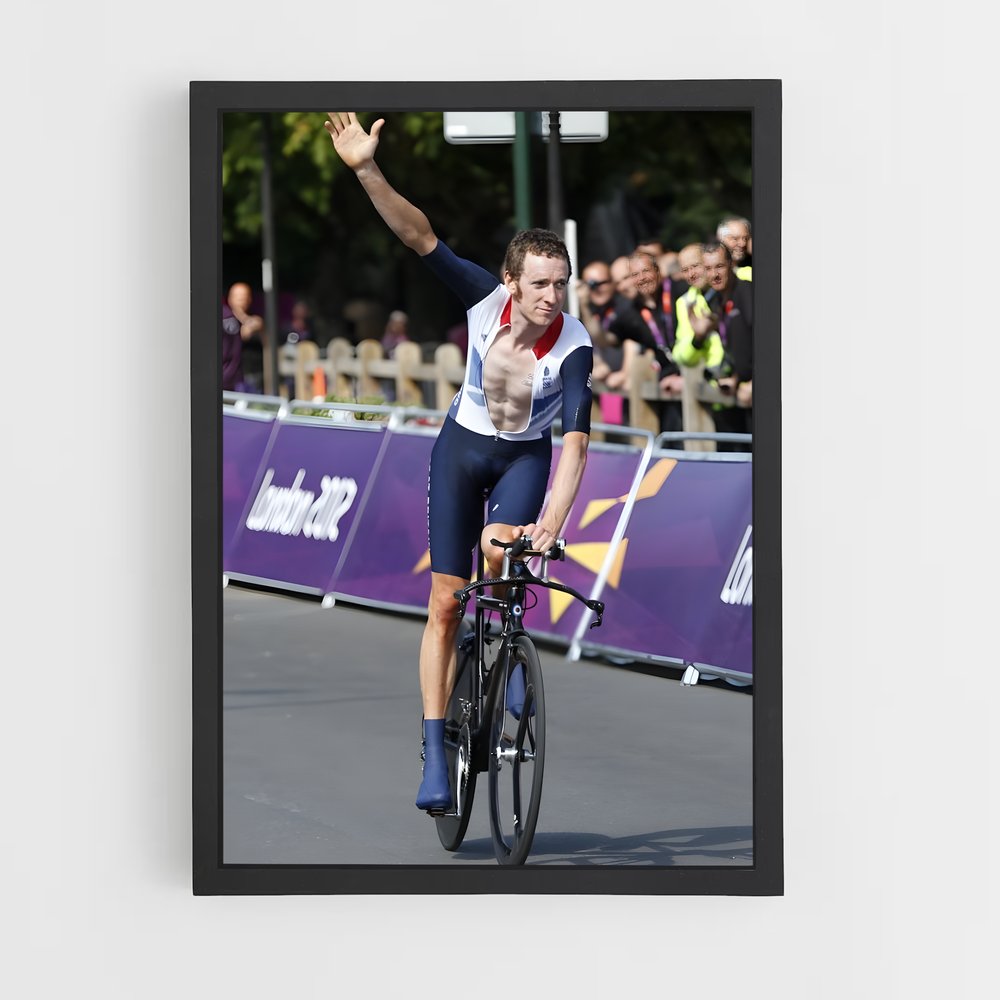 Poster Bradley wiggins – affiche Cyclisme (vue 2)